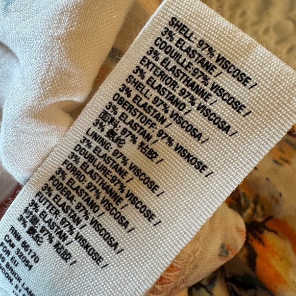 Free People Ponderosa Peach Orange Flirty Woven Floral Mini Dress medium - Picture 12 of 13